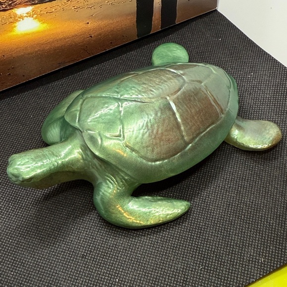 Resin Green Turtle Reptile Decor - Picture 7 of 10
